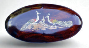 Rosewood Mysore Inlay Wall panel 6*12 Inch Oval Shape