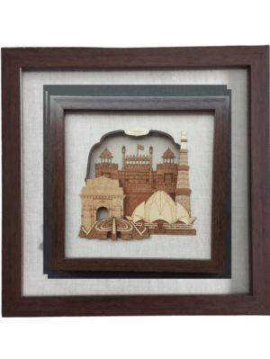 Veneer Art Wall hanging Delhi Monument 10" x 10"
