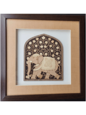 Veneer Art Wall hanging Mysore Royal Elephant 12"*12"